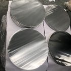 Placa redonda de alumínio de prata personalizada da bolacha da liga da placa do disco do metal do círculo