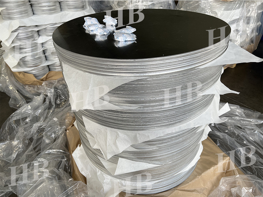 1060 - H14 Discos de círculo de wafer de alumínio suave para sinais de aviso de estrada 1 série
