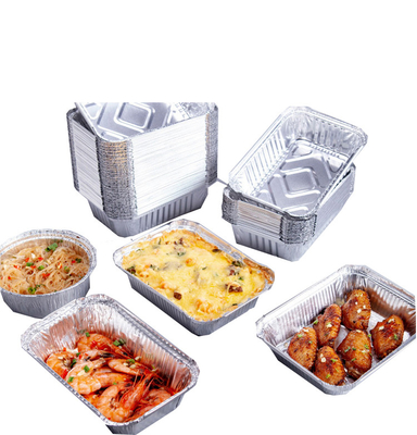 211 750 ml Caixa de Tiffin de Alumínio 210*140*48mm Para churrasco