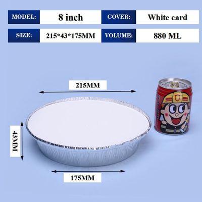 8 polegadas de papel alumínio caixa de almoço