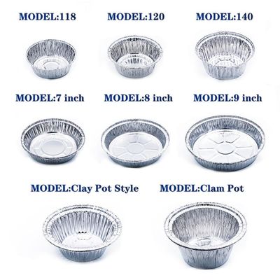 Caixas de almoço e recipientes de alimentos de alumínio de papel de alumínio, resistentes ao calor e ecológicos, personalizáveis, para embalagens alimentares