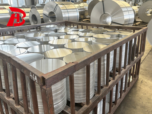 Superfície revestida B209 ASTM 3003 8011 1050 1100 1060 Circuitos de discos de alumínio para frigoríficos não adesivos