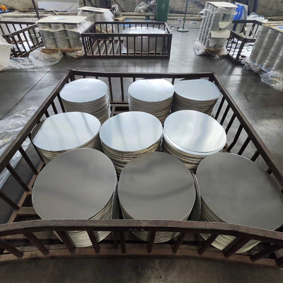 1100 Círculo de alumínio de liga para utensílios de cozinha e sinalização rodoviária Espessura 80mm-1600mm