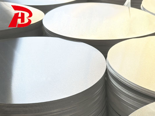 Disco de Alumínio de Alta Planitude 1050/3003 Ligação O H12 Temperatura CC DC Material Resistente a rachaduras de desenho profundo Diâmetro personalizado para vasos de panelas Estampagem industrial