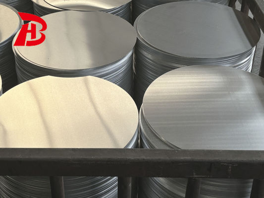 Disco de Alumínio de Alta Planitude 1050/3003 Ligação O H12 Temperatura CC DC Material Resistente a rachaduras de desenho profundo Diâmetro personalizado para vasos de panelas Estampagem industrial