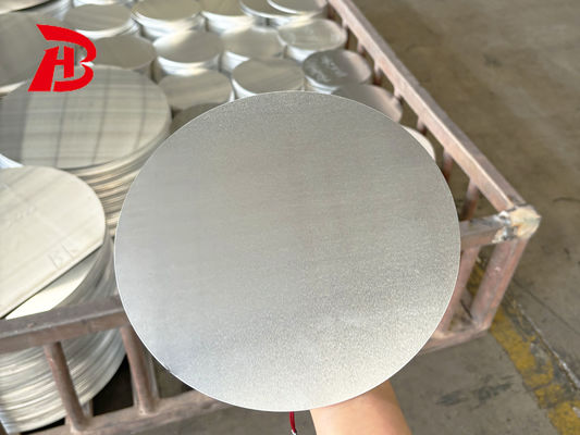 Disco de Alumínio de Alta Planitude 1050/3003 Ligação O H12 Temperatura CC DC Material Resistente a rachaduras de desenho profundo Diâmetro personalizado para vasos de panelas Estampagem industrial