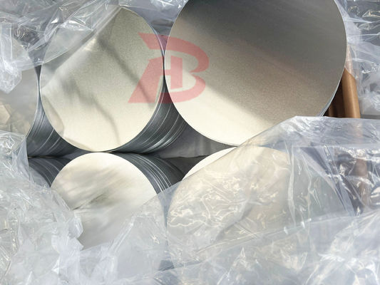 Círculos de Alumínio Prateado de Alto Brilho 80-1600MM de Diâmetro 0.3-6.0MM de Espessura com Superfície Acabada em Moinho para Luminárias Domésticas