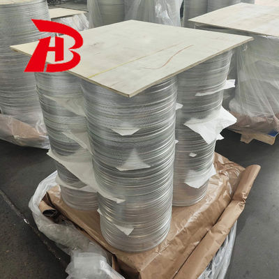 1050 1060 Disco de Alumínio H12 Têmpera Estampagem Profunda Resistente a Rachaduras em Branco para Panelas e Frigideiras