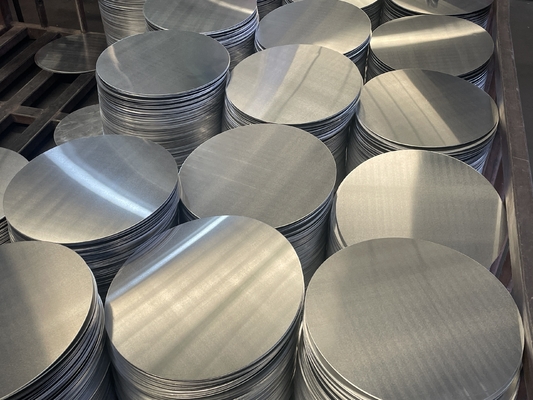 Disco de alumínio laminado a quente não-aderente 1050 1060 1070 1100 3003 3004, produção e transformação em fábrica, produtos de alta qualidade