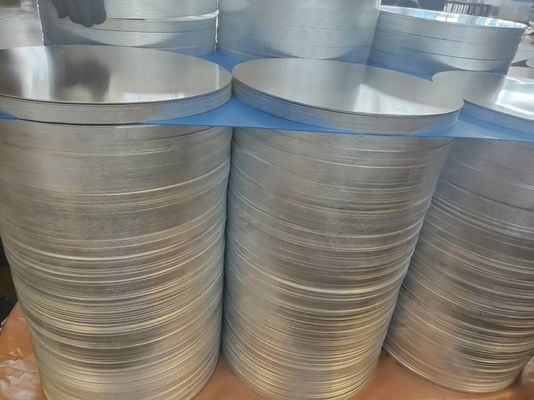 1050 1060 Círculo de alumínio CC DC Material O H12 Temperatura Disco resistente a rachaduras para panelas de cozinha