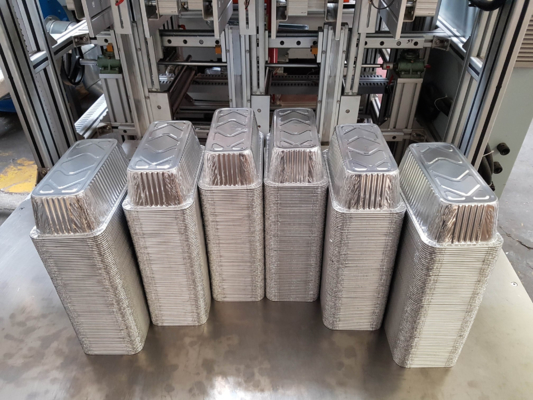 Marmita de papel alumínio de 26 oz resistente ao calor para alimentos