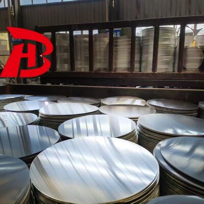 1050 1060 Círculo de alumínio CC DC Material O H12 Temperatura Disco resistente a rachaduras para panelas de cozinha