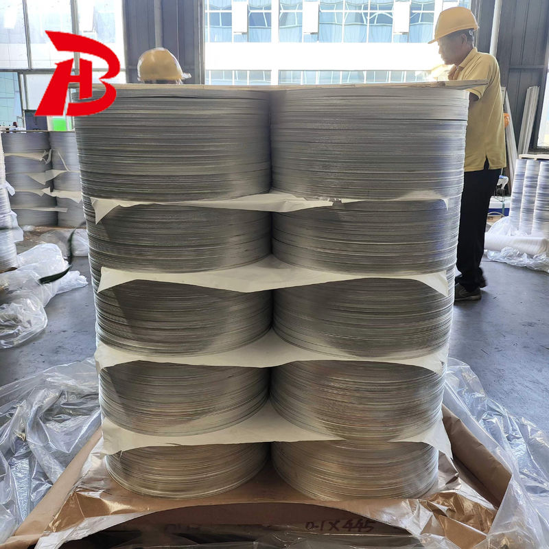 Círculo de alumínio personalizado 100-1000 mm Diâmetro Superfície lisa Desenho profundo para estampação industrial