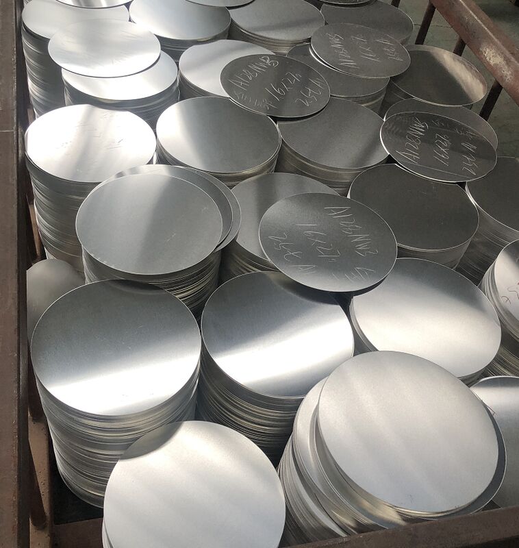 Círculo de Alumínio 1050 Prata 80-1600MM Diâmetro 0.3-6.0MM Espessura Para Refletores de Iluminação