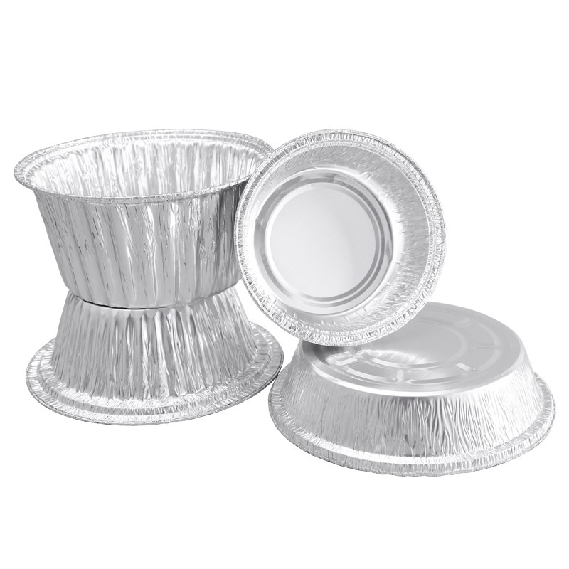 8 polegadas folha de alumínio caixa de almoço recipiente com tampa 215 * 175 * 43mm Fabricante Grill comida para levar recipiente