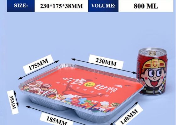 Adequado para lancheiras de alumínio de grau alimentício na indústria de catering, serviço personalizado, com mais de dez anos de suporte de fábrica profissional