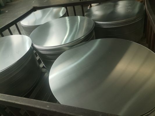 Disco de Alumínio de Alta Planitude 1050/3003 Ligação O H12 Temperatura CC DC Material Resistente a rachaduras de desenho profundo Diâmetro personalizado para vasos de panelas Estampagem industrial