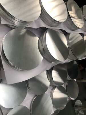 1050 1060 Círculo de alumínio CC DC Material O H12 Temperatura Disco resistente a rachaduras para panelas de cozinha